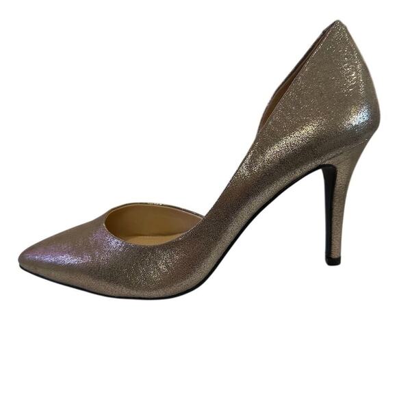 Jessica Simpson Women's bronze Gold Pointed Toe Stiletto Heels Size 8 pump - Picture 4 of 9